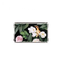 flowers-with-parrot-plexiglass-tray-pt2123-40x24cm