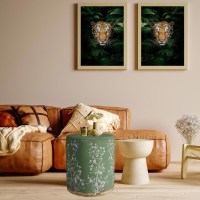 green-floral-design-pouf-01