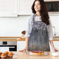 red-mini-flowers-and-gazels-kitchen-apron-ap300